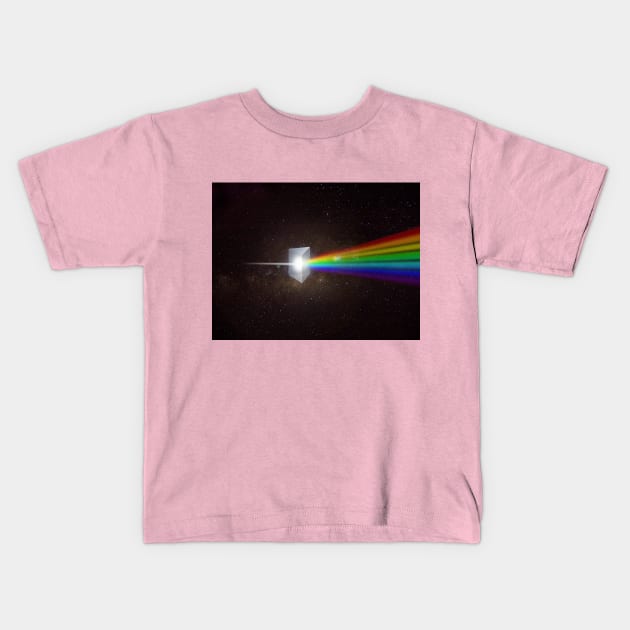 Light Prism Color Spectrum Kids T-Shirt by Dual Rogue